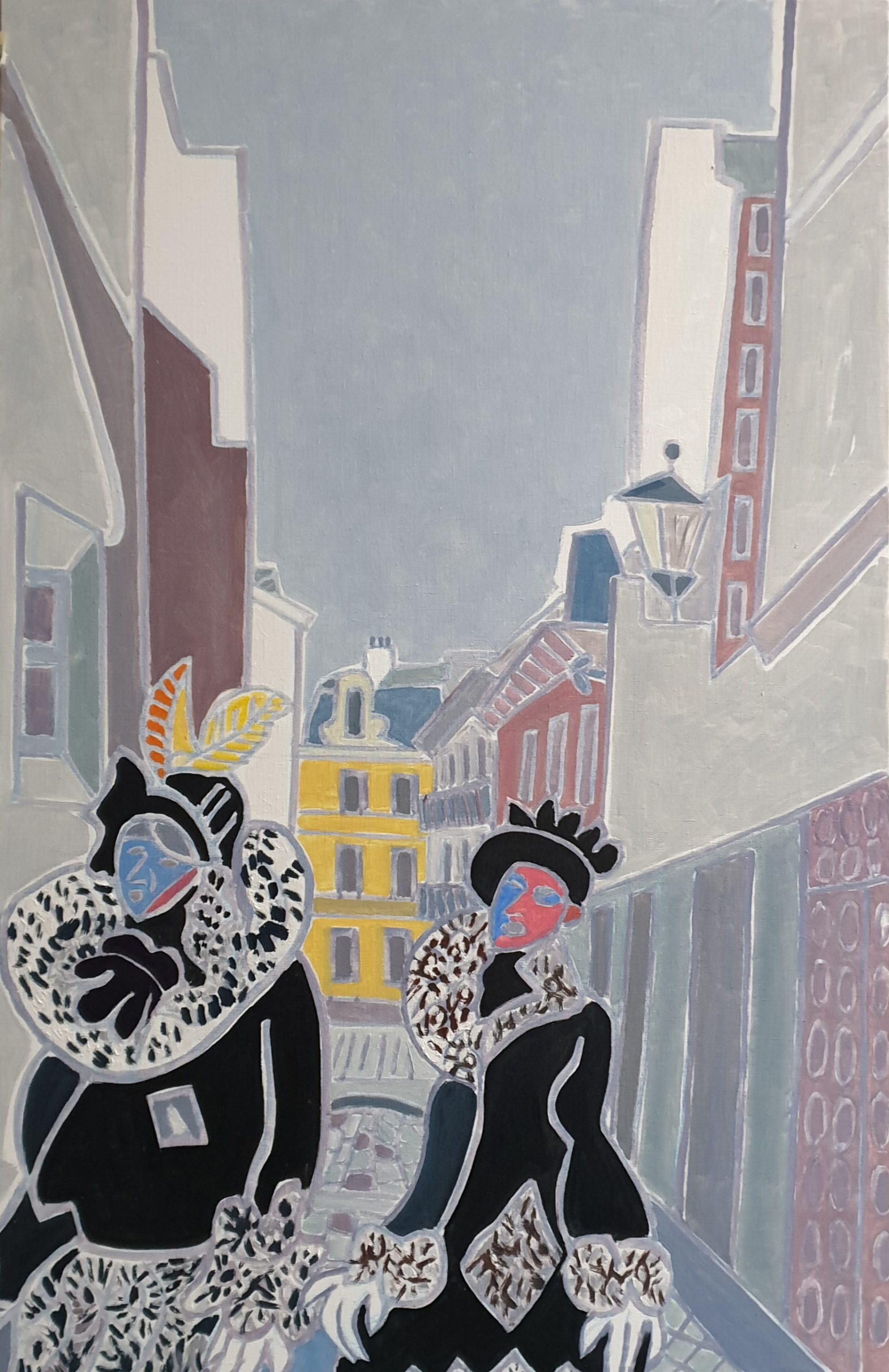 Le couple baroque Peinture de Henri LANDIER 2019 100x65 cm Prix : 13 500 €