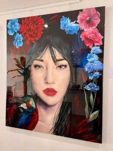 Flower Bomb - Lara Annina painting - Kroon Gallery