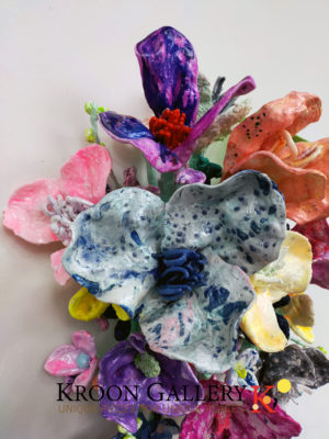 Flower Bonanza pastel, mint 65 x 50 x 40cm - by Stefan Gross Kroon gallery
