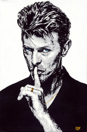 David Bowie on side - BY Raymond Stuwe Kroon Gallery